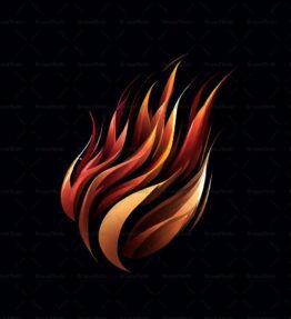 Abstraktes Buschfeuer